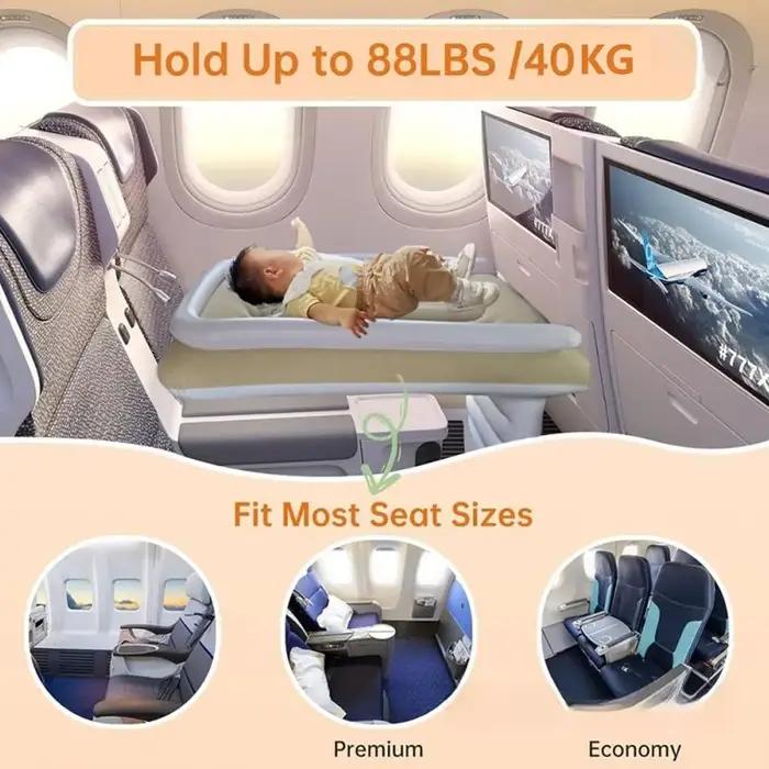 Lit d'avion portable pour enfant en bas âge matelas à air extension de siège de lit voyage voiture occasionnels spéciales