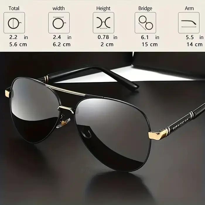 Lunettes de soleil polarisées hommes monture métallique qualité lunettes de soleil marque Design mâl