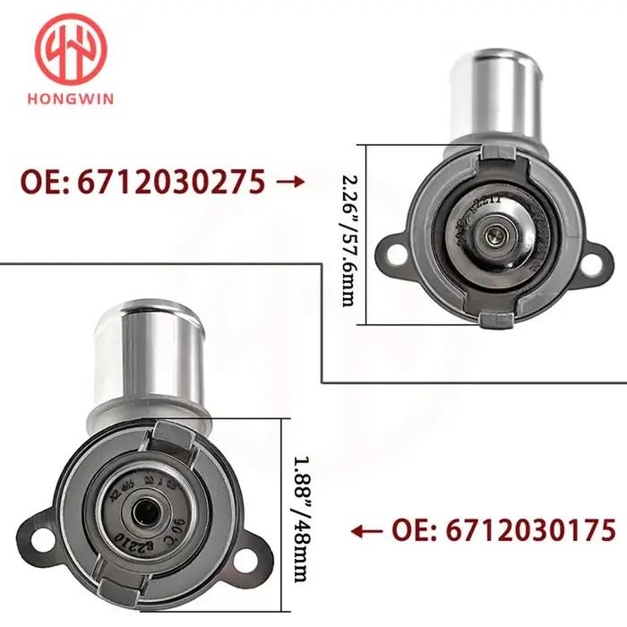 Nouveau boîtier d'assemblage de Thermostat de liquide de refroidissement moteur authentique No: 6712