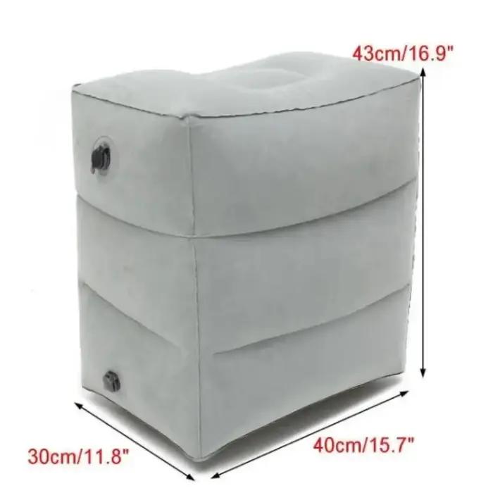 Coussin d'assistant de pied gonflable pour le voyage, portable, réglable, trois couches, recommandé,