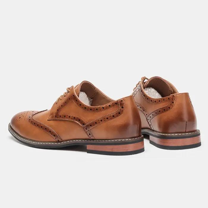 Chaussures en cuir pour hommes, élégantes et confortables, chaussures formelles pour gentleman.