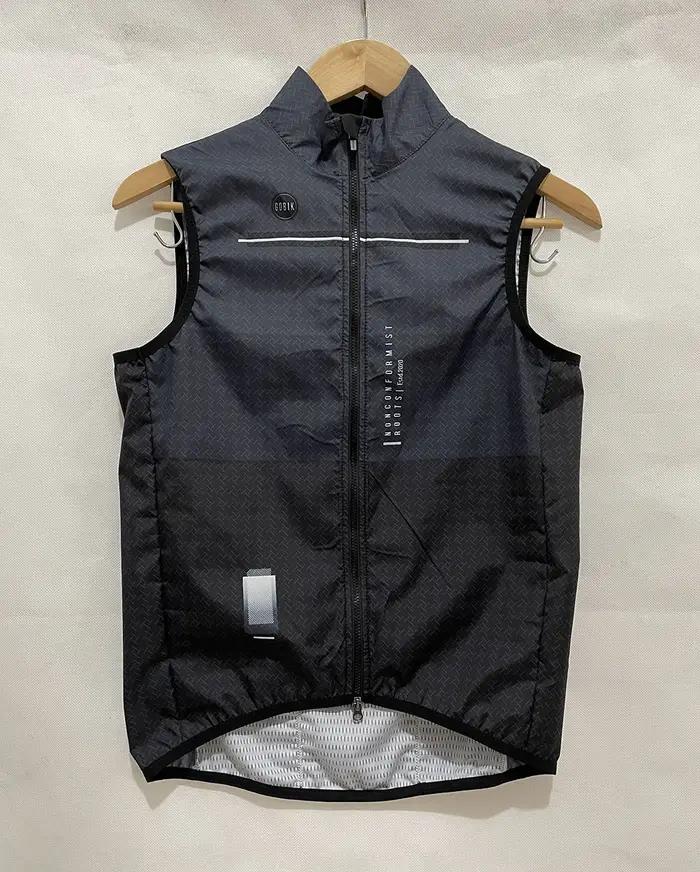 Gilet coupe-vent sans manches pour hommes, livraison en 48 heures, noir, de haute qualité, léger, re