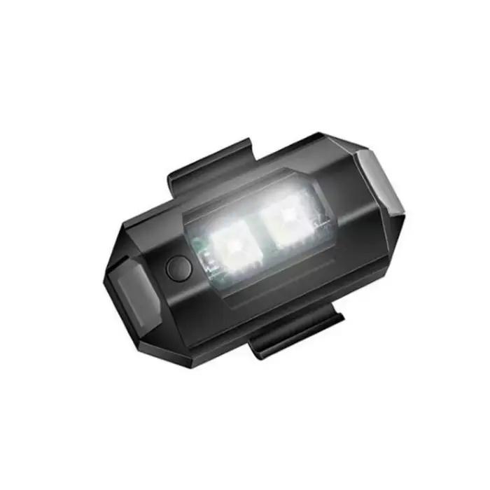Lumières de moto Drone lumière stroboscopique USB LED Anti-Collision vélo avion nuit volant Mini clignotant voyant d'ave
