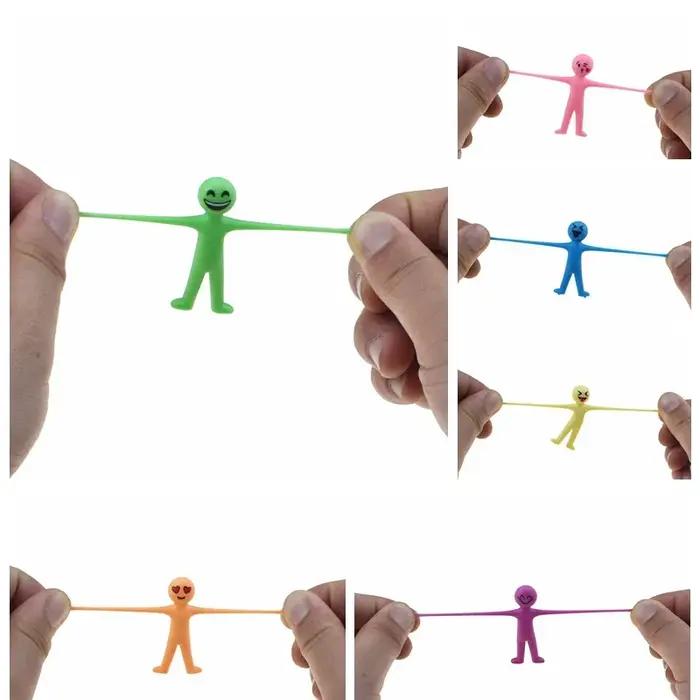 Jouet de beurre en plastique souple TPR, 10 pièces, extensible, commandé, mignon, coloré, jaune, sou