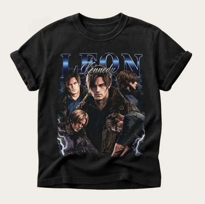 RE9 Resident Evil 9 Requiem Leon S.Kennedy Graphic 100% Coton T-shirt Unisexe 2026 Nouveau T-shirt H