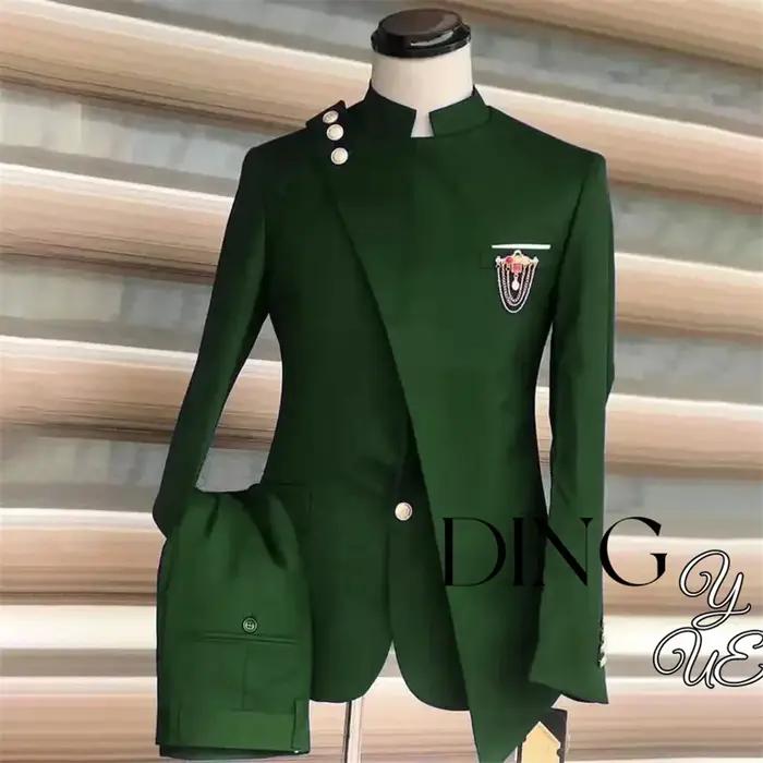 Blazer de Mariage Bleu Marine pour Homme, Ensemble 2 Pièces, Veste et Pantalon, Classique, Business