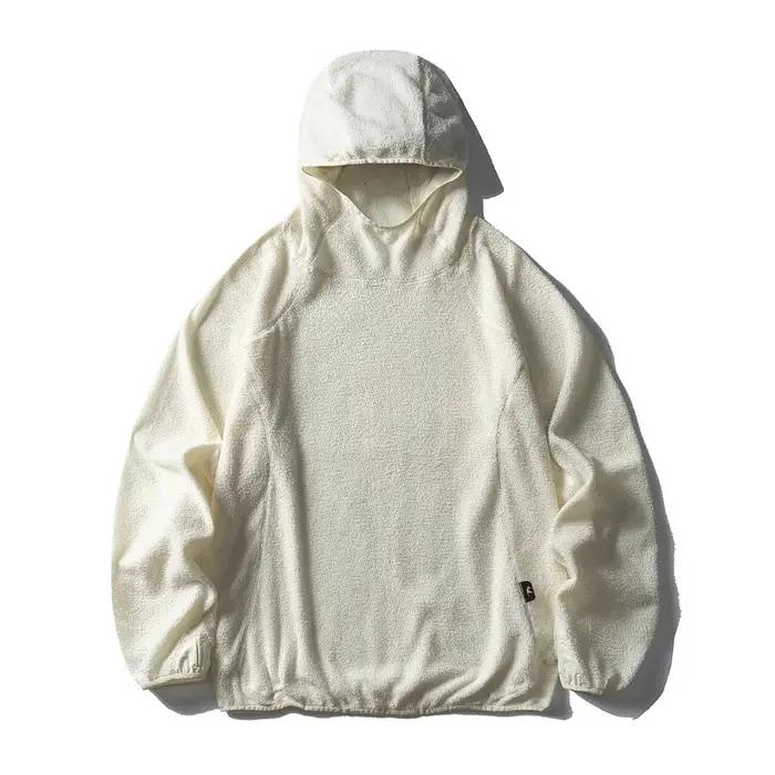 Chemise unisexe légère à capuche en velours nuage à séchage rapide pour les sports de plein air : ca