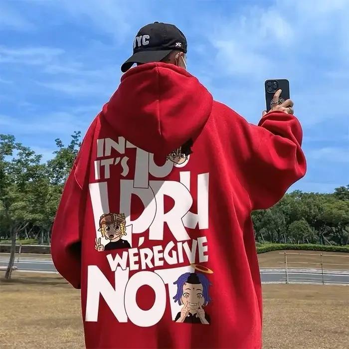 Sweat à capuche 8XL, coupe ample, Hip Hop, tendance, chanteur, Alphabet, vêtements américains pour h