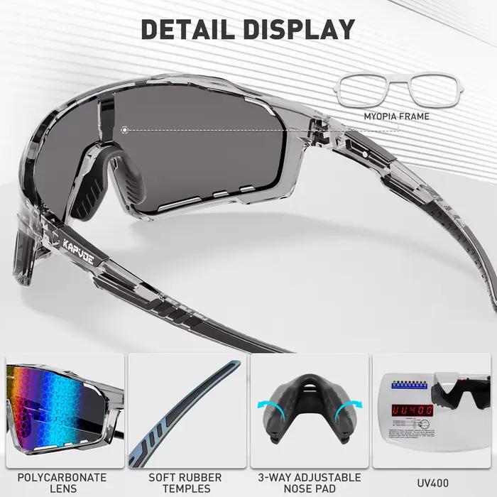 KAPVOE nouvelles lunettes de cyclisme en plein air vtt Sports de route lunettes de soleil de vélo lu