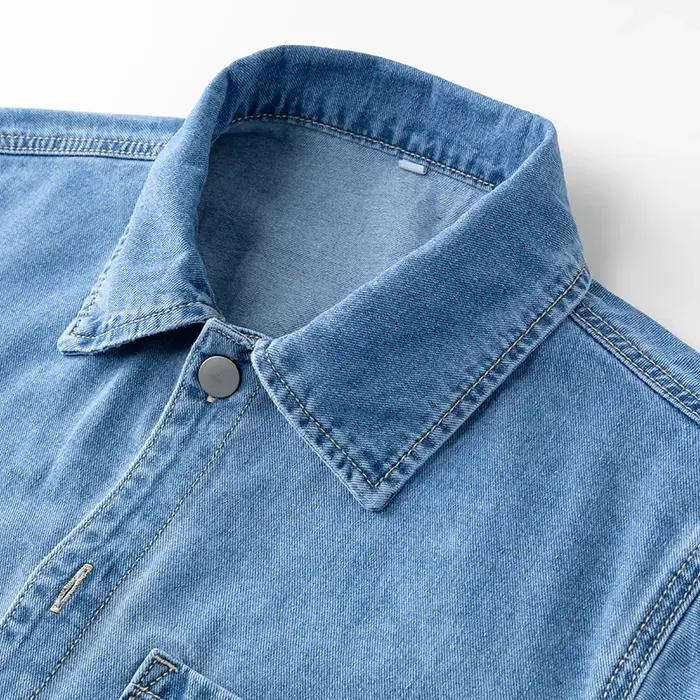 Chemise décontractée pour hommes, coupe ample, pied plat, Design multi-poches, vêtements de travail
