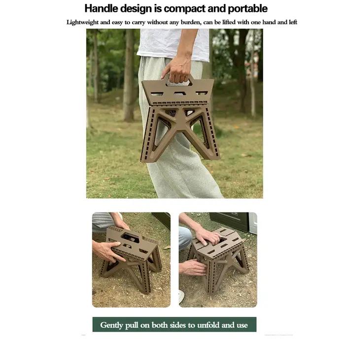 Tabouret pliant portable, haute charge, repose-pieds durable, chaise pliable, petit tabouret pour us