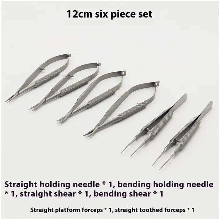 Ensemble de cataract Phaco, pincettes, porte-aiguilles, instruments ophtalmologie, Instruments micro