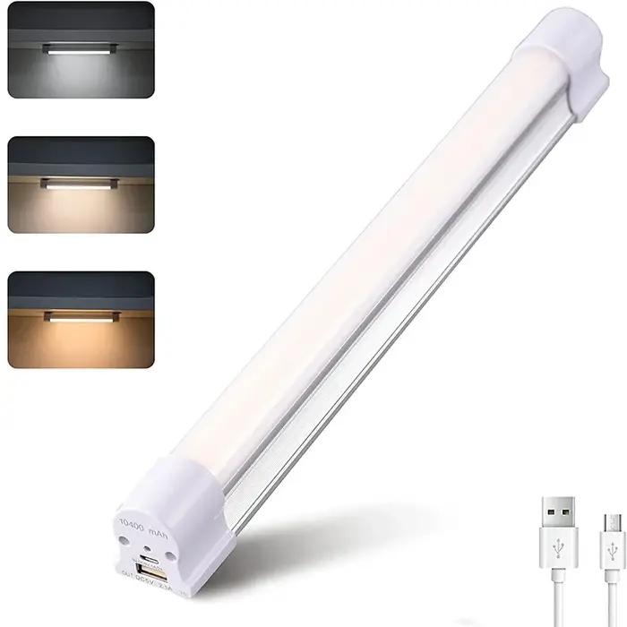 Lampe Portable Haute Puissance, Tube Rechargeable 120W, Éclairage Froid/Chaud, Attraction Magnétique