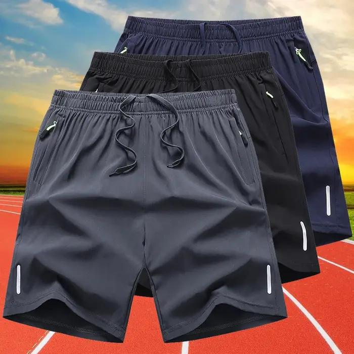 Short à séchage rapide pour hommes, pantalon court fin d'été, course à pied, bas de sport, Fitness,