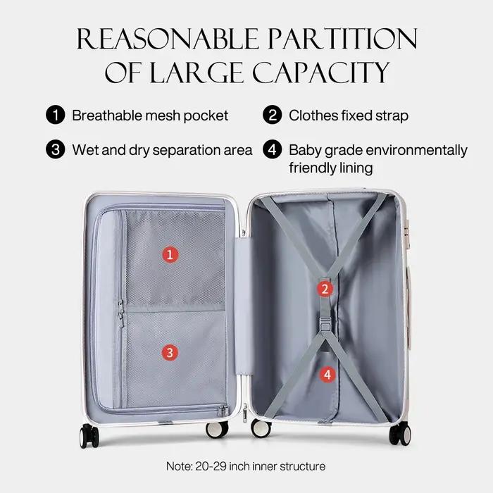 Valise à roulettes pour hommes et femmes, valise à roulettes, sac de voyage, bagage à main, valise d
