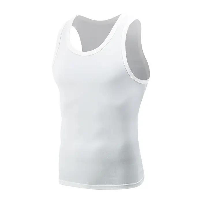 Gilet basique quatre saisons pour hommes, couleur classique noir et blanc, grande taille, sport et l
