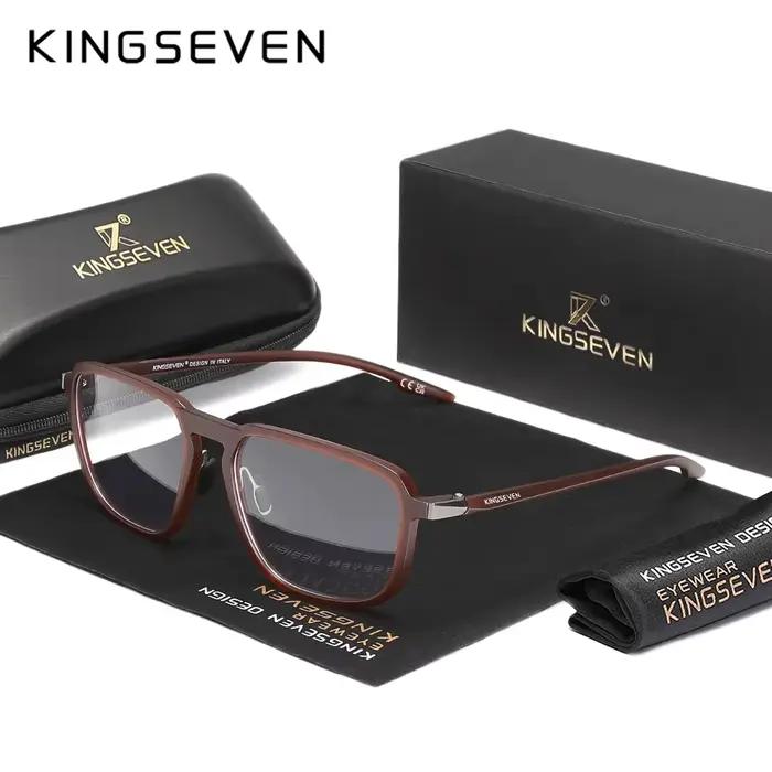 KINGSEVEN lunettes bloquant la lumière bleue nouvelle mode lentille optique transparente hommes/femm