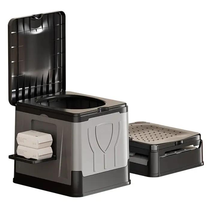 Toilettes pliantes pour voiture, toilettes d'urgence mobiles pour voyages en camping, toilettes temp