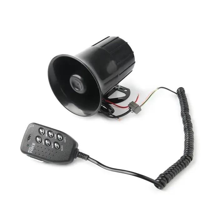 Sirène haut-parleur klaxon d'air 125DB fort 6 sons alarme Claxon 12V pour Auto voiture moto bateau m