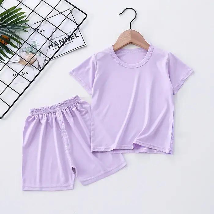 Printemps été bébé filles vêtements Pyjamas ensembles enfants garçon Modal Homewear Modal vêtements