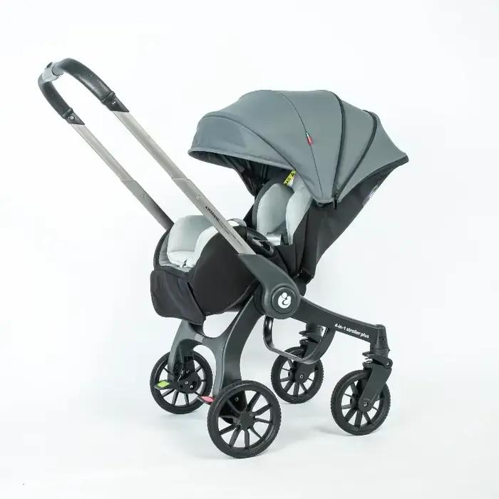 Poussette 4en1 multifonctionnelle pliable UE en stock - Combiné siège auto landau portable bébé 3en1