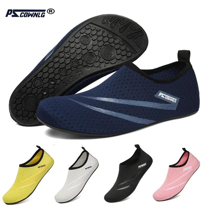 Chaussures de plongée femmes Aqua chaussures hommes plage natation Sport nautique chaussettes pieds