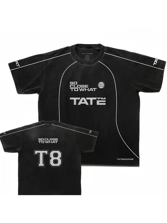 Nouveau maillot de football Tate McRae - SC2W 2025 blanc pour hommes, manches courtes, 3D, pour enfa