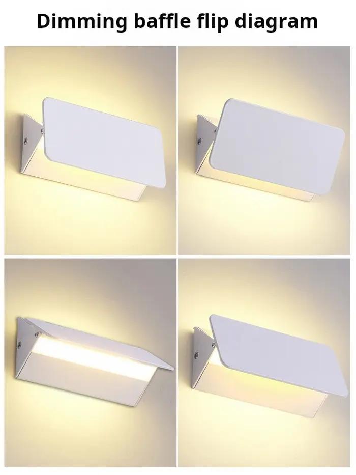 Applique murale LED d'intérieur en alliage d'aluminium, Angle réglable, pour la maison, le salon, la