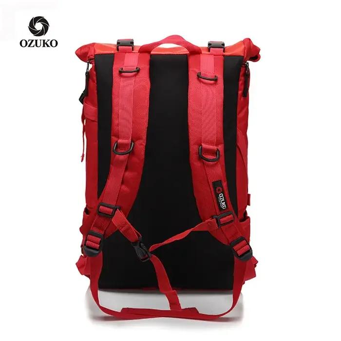 OZUKO sac à dos hommes 15.6 pouces ordinateur portable hydrofuge cartable pour adolescent décontracté étudiant sacs à do
