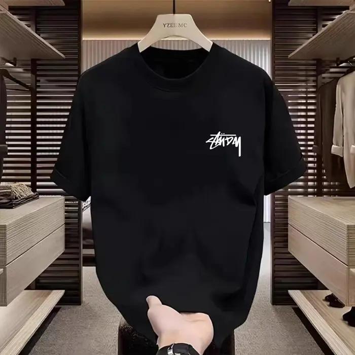 T-shirt décontracté de marque tendance avec logo graffiti amusant, haut de gamme pour hommes et femm