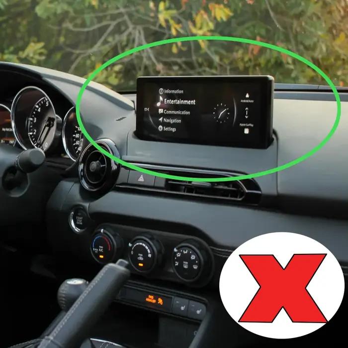 Caméra de recul fisheye VKAUTO pour Mazda MX5 ND1 2015~2023, compatible avec la caméra de recul d'or