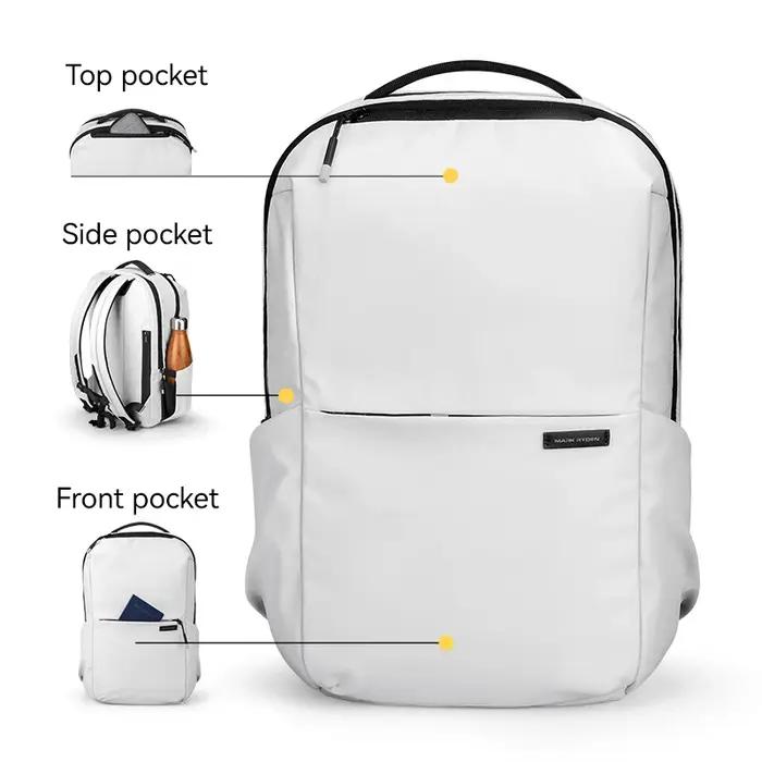 Sac à dos léger multi-poches pour ordinateur portable MARK RYDEN, sac d'affaires 15,6 pouces