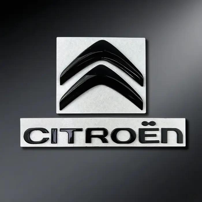Badge d'emblème avant et arriere de voiture en metal pour Citroen C4 C3 C5 C1 DS3 DS5 DS4 Jumper Xsara C-Elysee Picasso Sega C4 refit sticke occasion speciale
