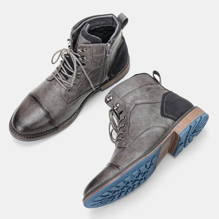 Bottes en cuir confortables de marque tendance 2026 pour homme