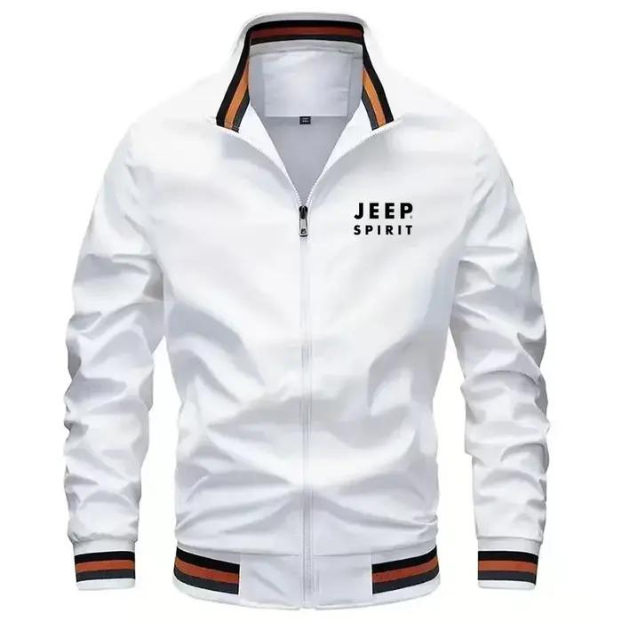 Nouvelle veste décontractée à col montant pour homme Jeep 2026, haute qualité, printemps-automne, co