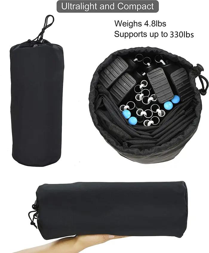 Lit Pliant Ultraléger pour Camping, Voyage, Couchage, Polymères, Juste de Matelas pour Randonnée, Pêche, Pique-Nique