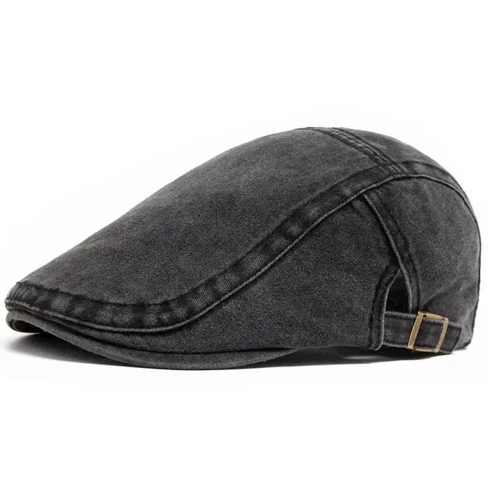 Offre spéciale Vintage peintre béret unisexe mode plat visière casquette décontracté automne rétro c