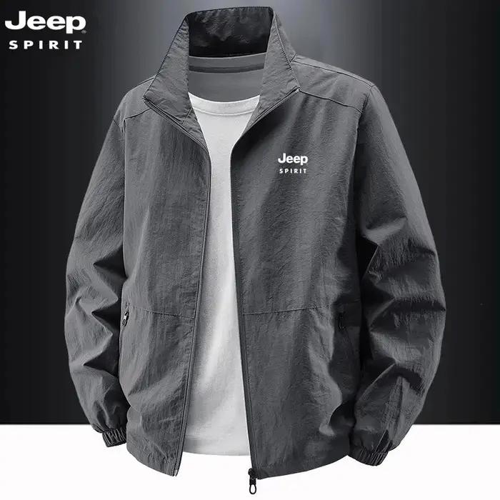 Veste à col montant JEEP Spirit, vêtements de travail décontractés pour le printemps et l'automne, t