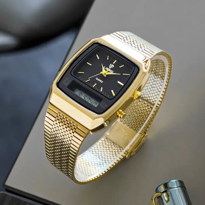 Montres à quartz LIEBIG de luxe à double affichage pour hommes et femmes, mode, sport de plein air,