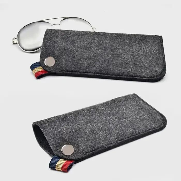 Sac Portable en feutre de laine pour lunettes de lecture, pochette pour lunettes de soleil pour étud