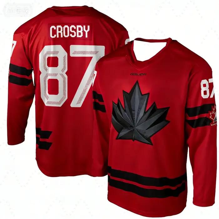 Nouveau modèle 2026 – Maillot de hockey sur glace du Canada – Édition spéciale fan McDavid – Kit de