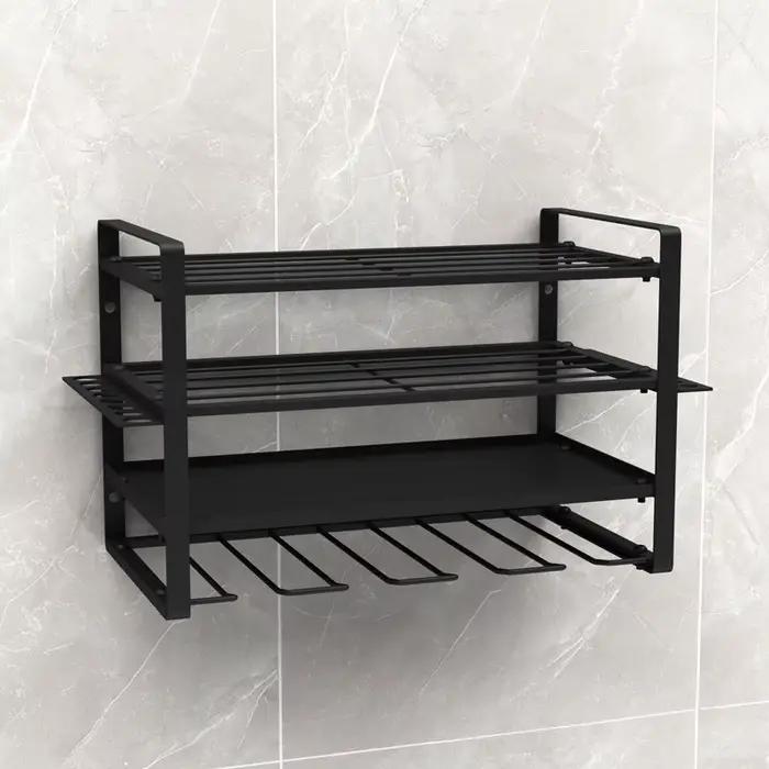 Organisateur d'outils électriques, support mural, étagère à outils en métal robuste, cintre de perce