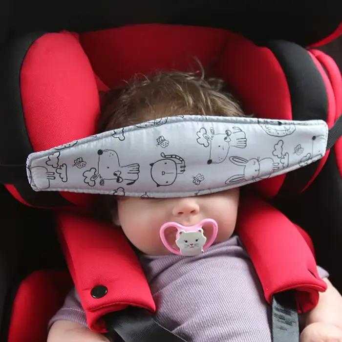 Support de tête de siège de voiture pour bébé, ceinture de fixation de poussette pour enfants, parc