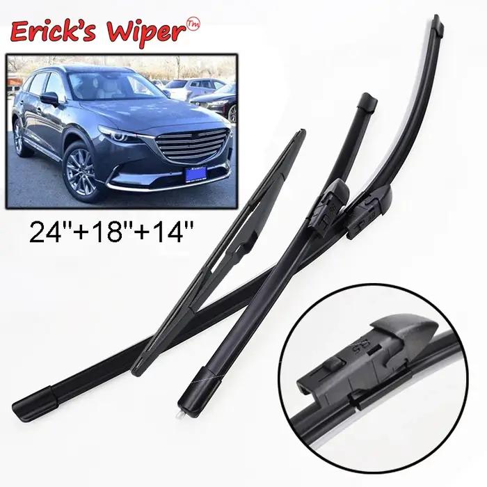 Erick's – jeu de balais d'essuie-glace avant et arrière, pour Mazda CX-9 CX9 MK2 2016 – 2023, brosse