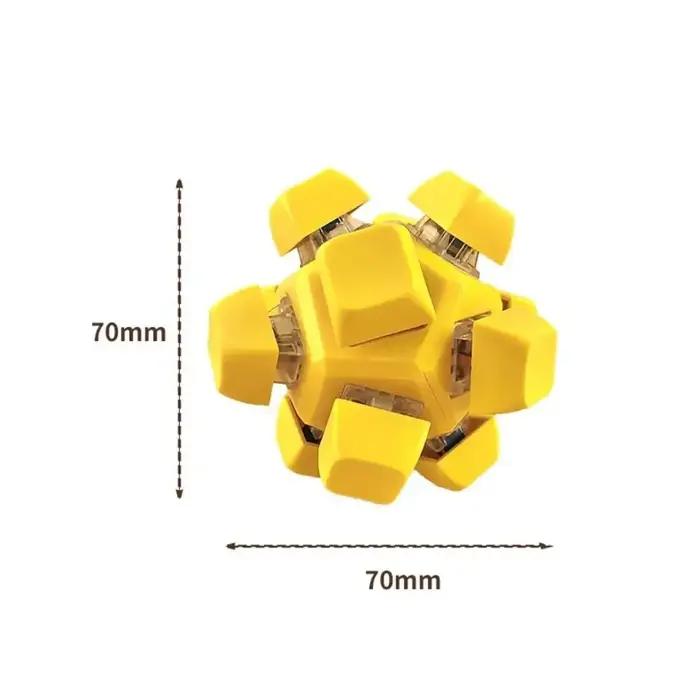 Nouveau 12 touches boule magique Fidget porte-clés touches bouton bricolage clavier doigt clavier ca