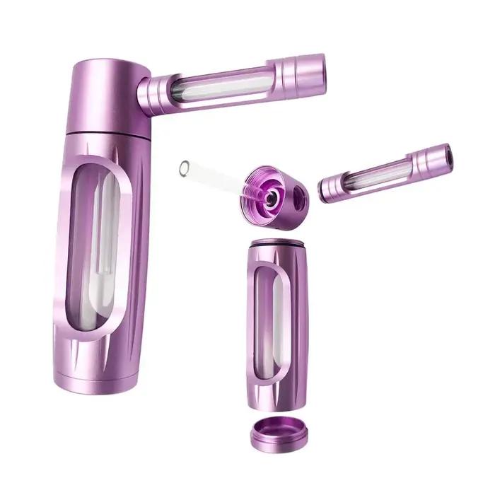 Barboteur en verre et aluminium métallique de 6 pouces, tuyau d'eau, Mini bouteille pour fumer, filt