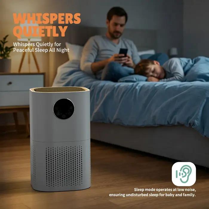 Purificateur d'air ROUNY, appareils ménagers désodorisants d'air, réglage à 4 vitesses avec équipeme
