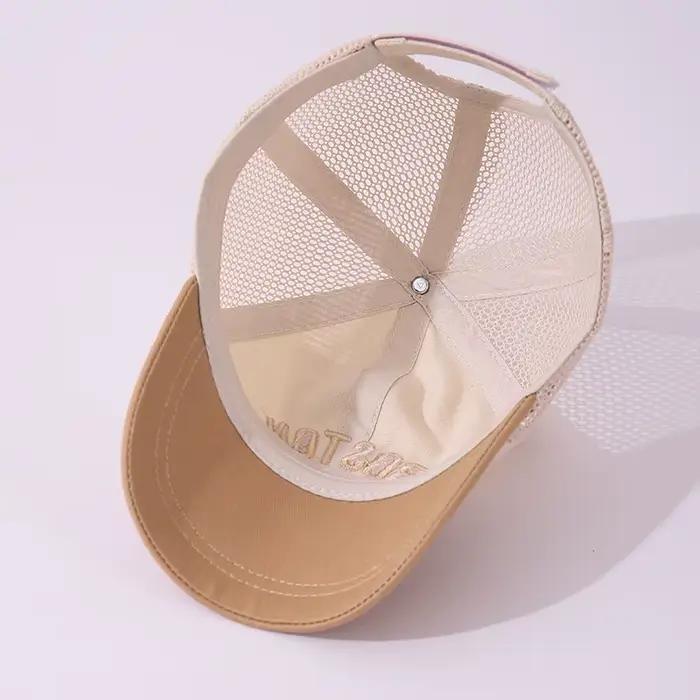 Casquette de Baseball en maille pour bébé, chapeau d'été pour enfants, chapeaux à visière avec lettr