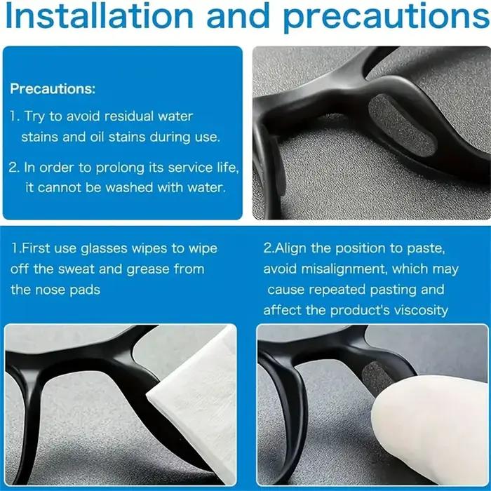 Mousse souple auto-arina anti-alde pour lunettes, coussinets antarctiques, protection des lunettes,