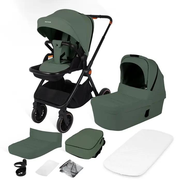 Poussette multifonctionnelle légère 2-en-1 de haute qualité, chariot bidirectionnel, cadre en alumin
